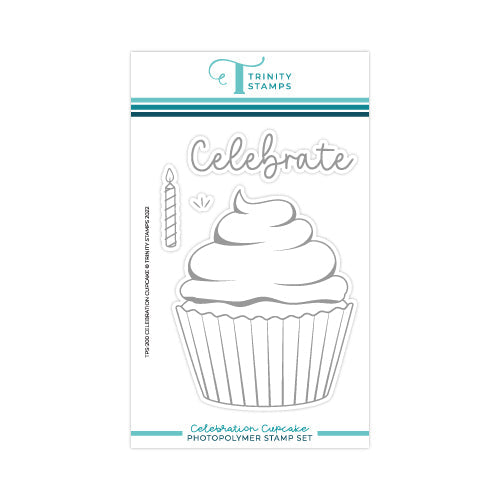 Trinity Stamps Celebration Cupcake Clear Stamp Set tps-200