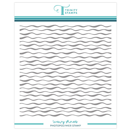 Trinity Stamps Wavy Lines Background Stamp tps-244