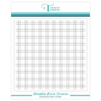 Trinity Stamps Double Line Check Background Stamp tps-253