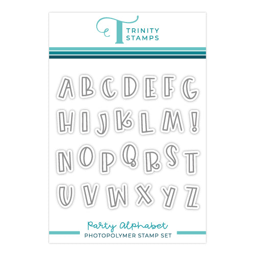 Trinity Stamps Party Alphabet Clear Stamp Set tps-258