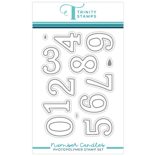 Trinity Stamps Number Candles Clear Stamp Set tps-262