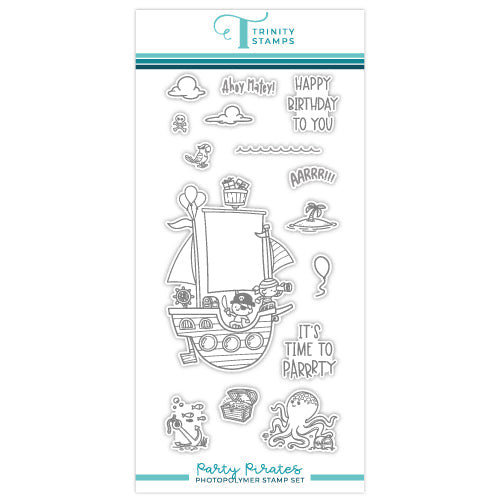 Trinity Stamps Party Pirates Clear Stamp Set tps-266