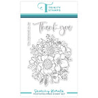 Trinity Stamps Sketchy Florals Clear Stamps tps-269