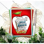Trinity Stamps Influential Teacher Clear Stamp tps-271 Teacher Appreciation Card