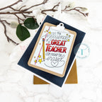 Trinity Stamps Influential Teacher Clear Stamp tps-271 Teacher Encouragement Card