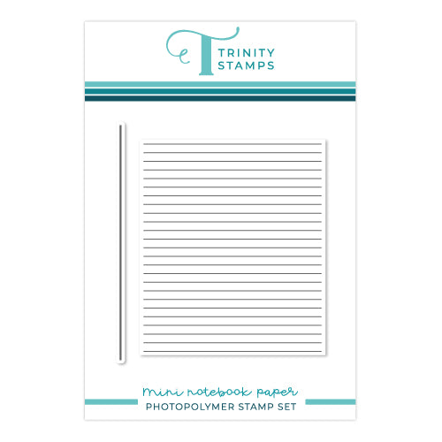 Trinity Stamps Mini Notebook Paper Clear Stamps tps-276
