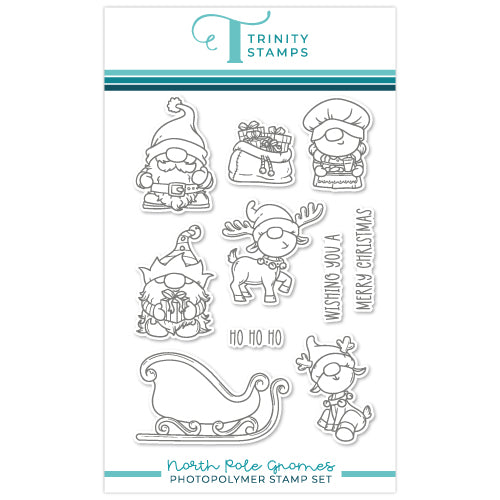Trinity Stamps North Pole Gnomes Clear Stamps tps-283