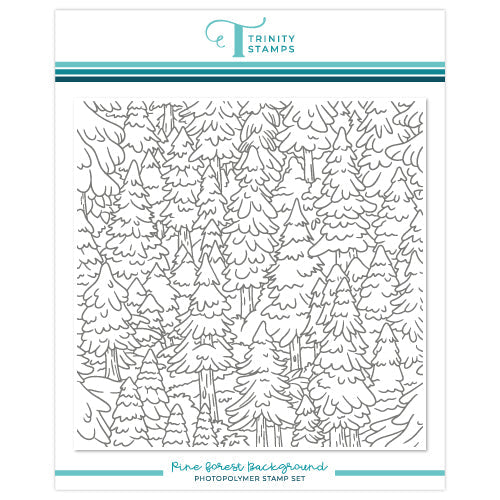 Trinity Stamps Pine Forest Background Clear Stamp tps-286
