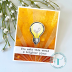 Trinity Stamps Watt’s Up Die Set tmd-c305 Light Rays Encouragement Card