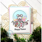 Trinity Stamps Irish Blessing Blooms Clear Stamp tps-312 Happy Easter Shaker Card
