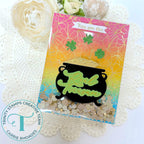 Trinity Stamps Real Treasure Cut And Foil Die Set tmd-c313 Pot Of Gold Shaker Card