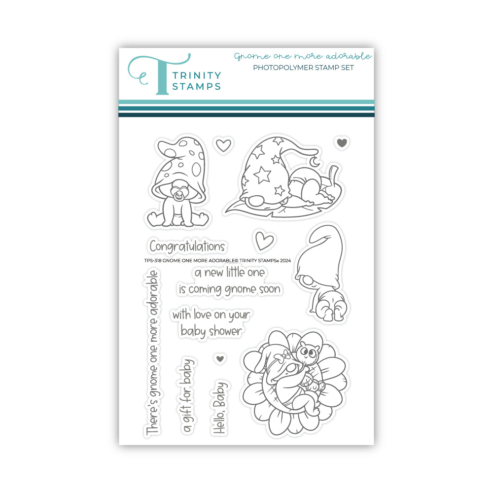 Trinity Stamps Gnome One More Adorable Clear Stamp Set tps-318
