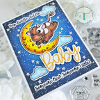 Trinity Stamps Hey Diddle Diddle Clear Stamp Set tps-319 cow