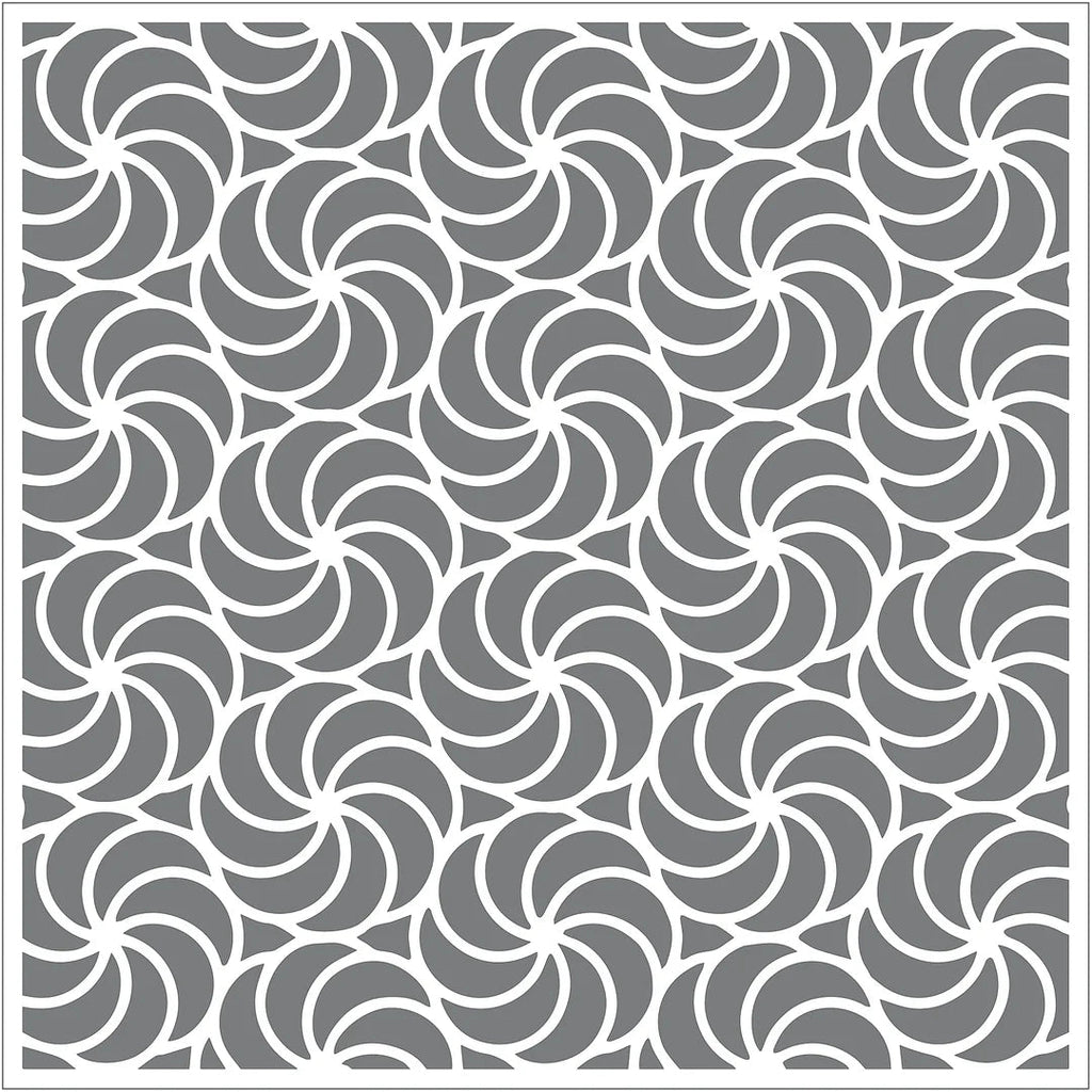 The Rabbit Hole Designs Candy Twist Stencil trh-004s