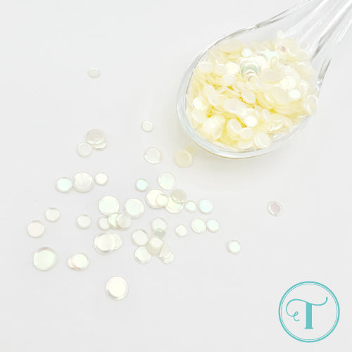 Trinity Stamps Lemon Chiffon Confetti Embellishment Box tsb-403 yellow flat sequin