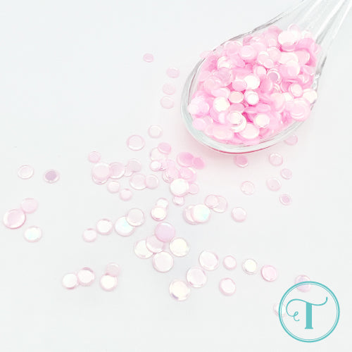 Trinity Stamps Bubble Gum Confetti Embellishment Box tsb-405 flat pink close up