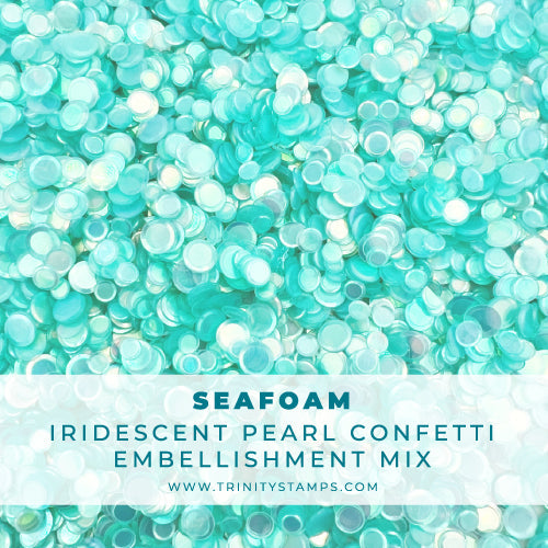 Trinity Stamps Seafoam Confetti Embellishment Box tsb-411