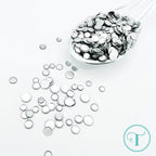 Trinity Stamps Matte Metallic Silver Confetti Embellishment Box tsb-425 grey gray flat sequins