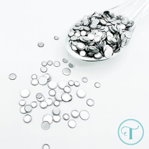 Trinity Stamps Matte Metallic Silver Confetti Embellishment Box tsb-425 grey gray flat sequins