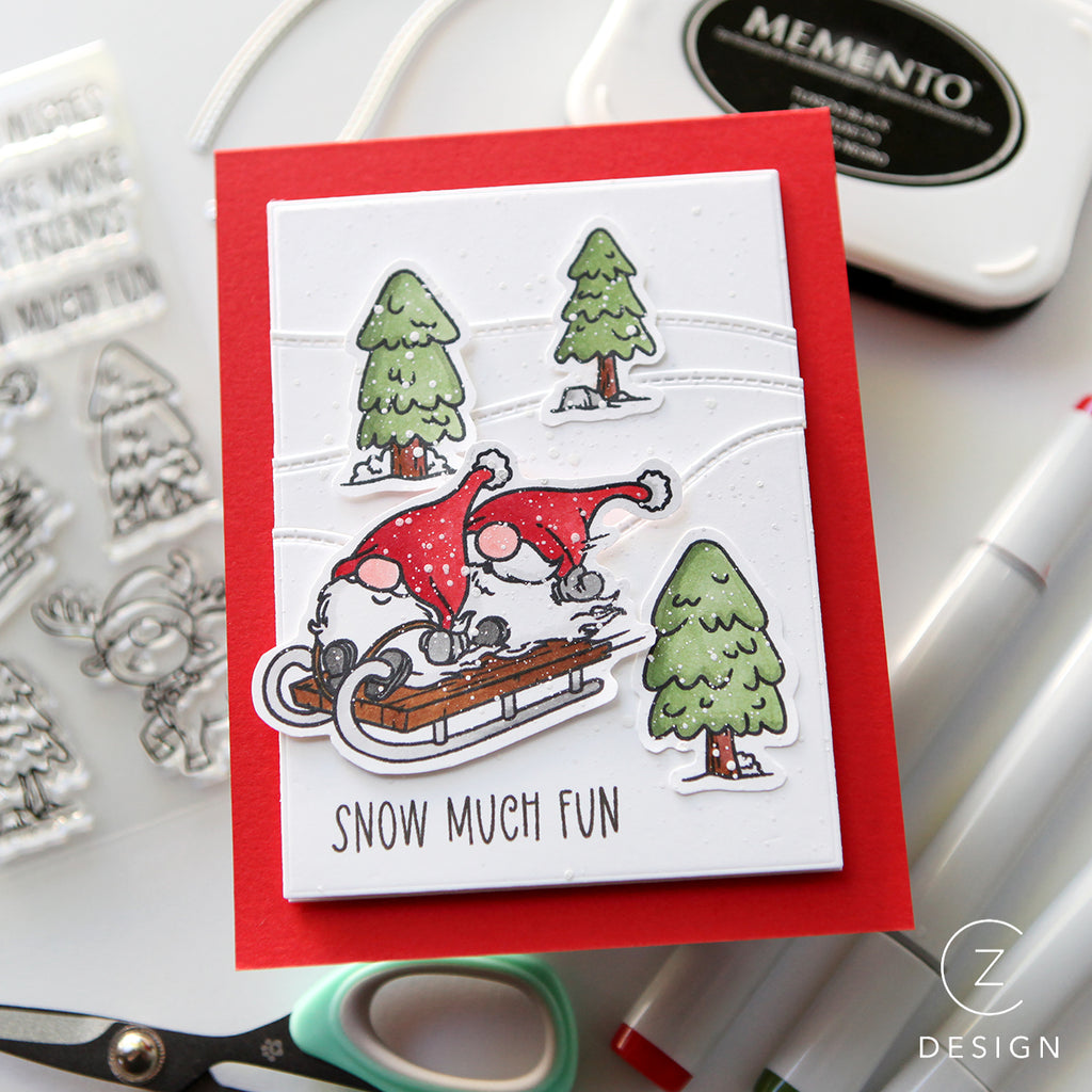 Trinity Stamps STAMPtember Exclusive Sledding By Stamps and Dies sssd112955c