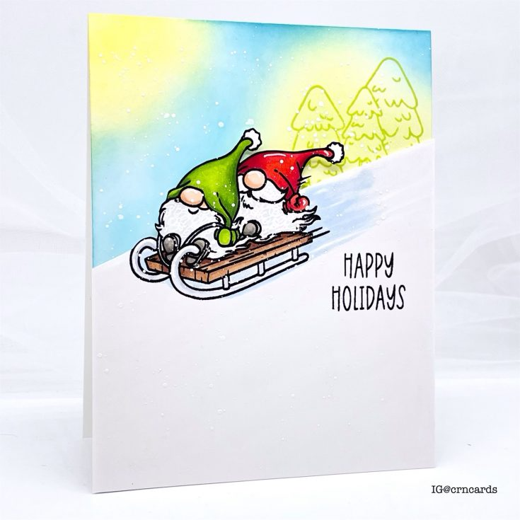 Trinity Stamps STAMPtember Exclusive Sledding By Stamps and Dies sssd112955c