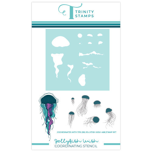 Trinity Stamps Jellyfish Wish Stencil tss-070