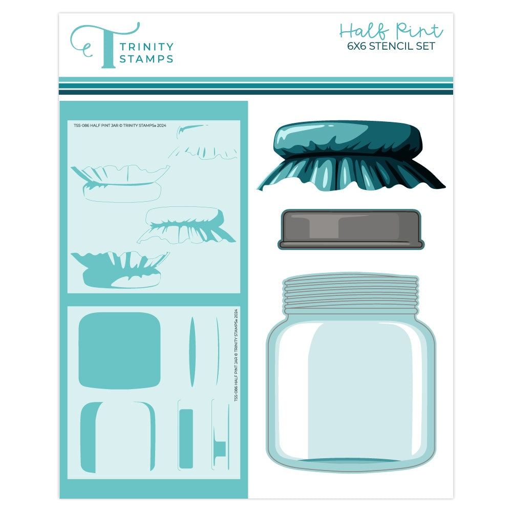 Trinity Stamps Half Pint Jar Clear Stamp Set tps-346