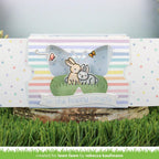 Lawn Fawn Set Ta-Da! Diorama! Plus Butterfly and Grass Add Ons Dies Happy Couple