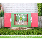 Lawn Fawn Ta-Da! Diorama! Dies lf3240 mistletoe mice