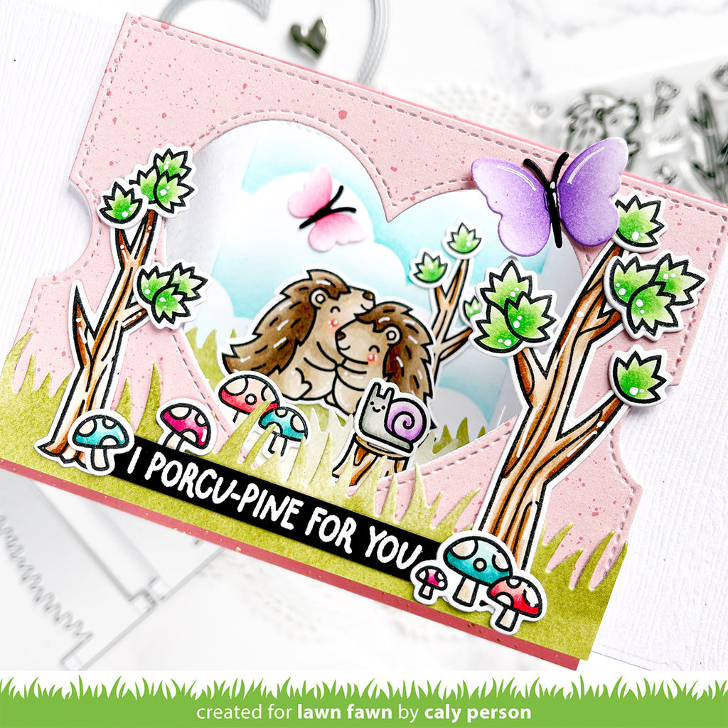 Lawn Fawn Set Porcu-pine for You Clear Stamps and Dies Porcu-pine for you | color-code:alt1