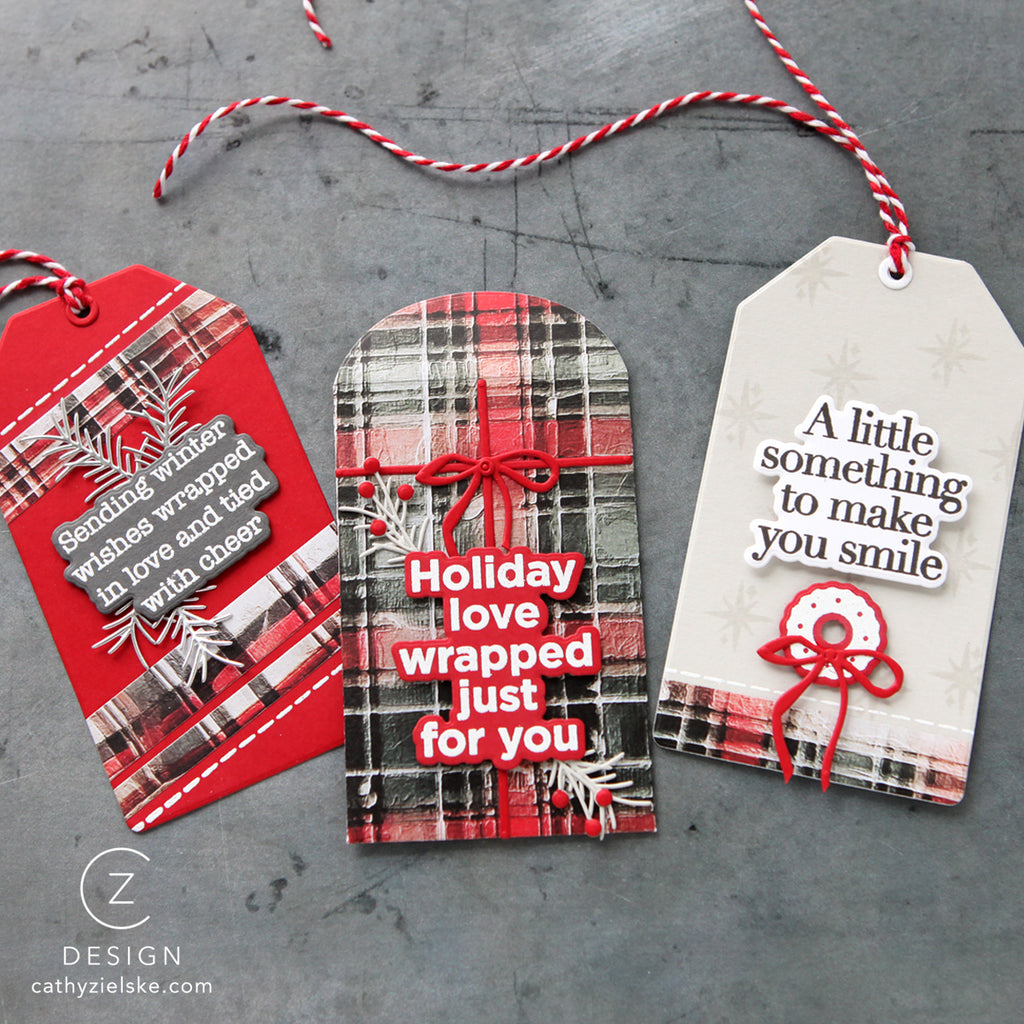 CZ Design Tag Greetings Wafer Dies czd289c Christmas Tags | color-code:ALT01