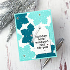CZ Design Clear Stamps Tag Greetings cz3100c DieCember Christmas Card