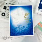 CZ Design Clear Stamps Tag Greetings cz3100c DieCember Christmas Card
