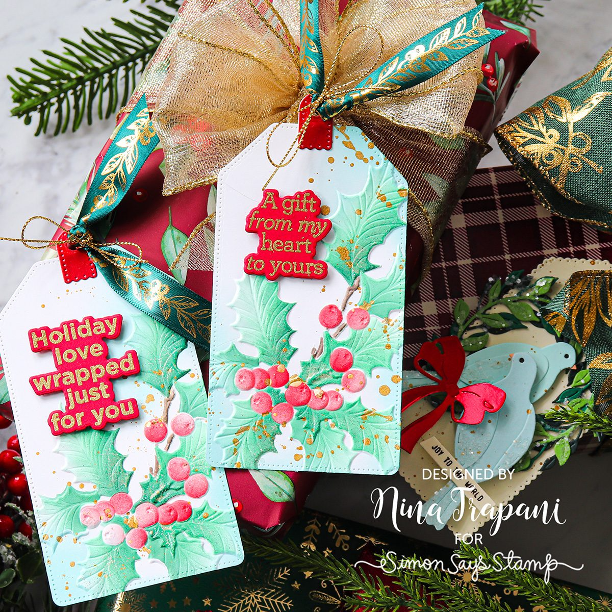 CZ Design Tag Greetings Wafer Dies czd289c DieCember Christmas Tags | color-code:ALT03
