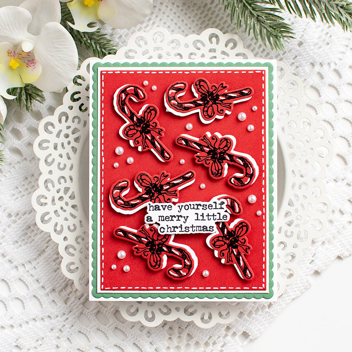 Tim Holtz Tattered Christmas Stamps with Simon Says Stamp Dies Bundle settc25 Christmas Card | color-code:ALT04