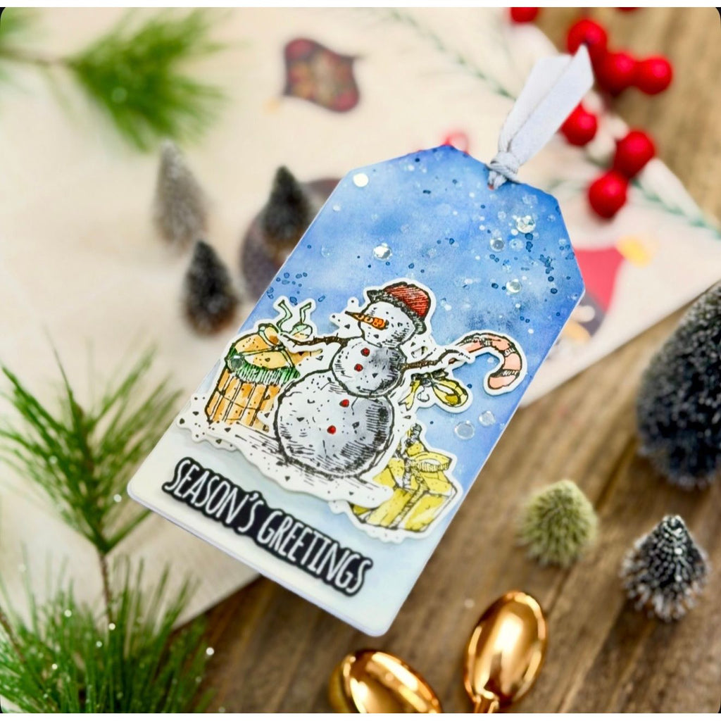 Simon Says Stamp Tattered Christmas Wafer Dies 318sss Christmas Tag