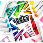 CZ Design Teacher Wafer Dies czd205 Just A Note Teacher Card | color-code:ALT04