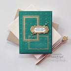 Simon Says Stamp Embossing Folder Tessellating Snowflakes sf344 Sweetheart Birthday Card