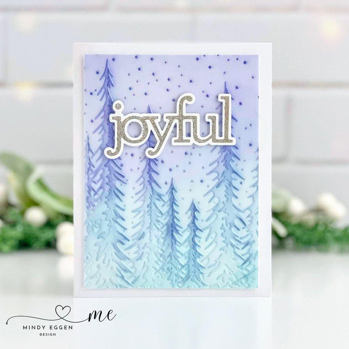 Simon Says Stamp Embossing Folder Textured Pine Trees sf351 Season Of Wonder Christmas Card | color-code:ALT01