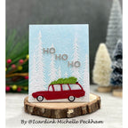 Simon Says Stamp Embossing Folder Textured Pine Trees sf351 Season Of Wonder Christmas Card