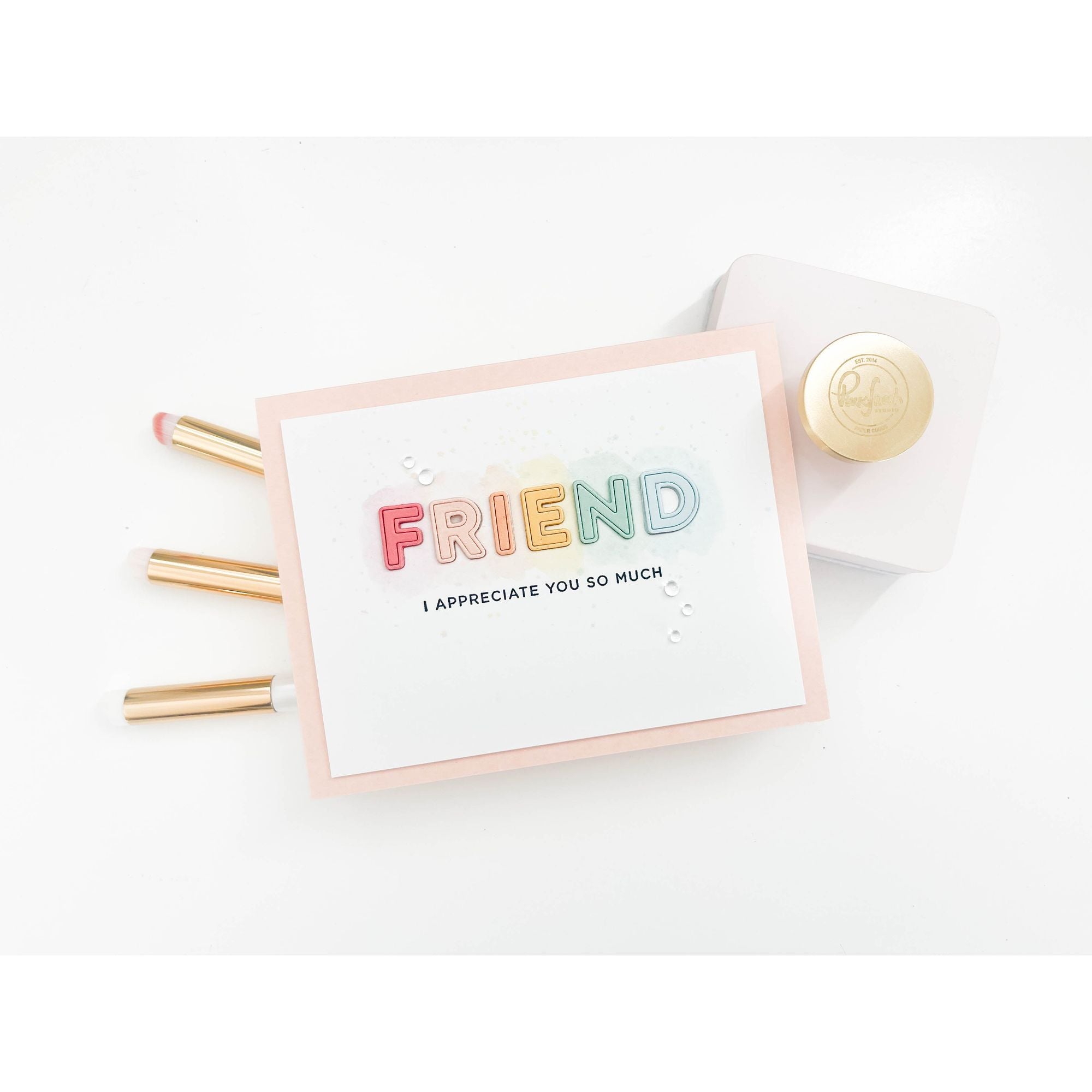 CZ Design Clear Stamps Thank You Basics cz393c Rain or Shine Thank You Card