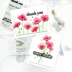 CZ Design Clear Stamps Thank You Basics cz393c Rain or Shine Thank You Cards | color-code:ALT05
