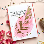 CZ Design Clear Stamps Thank You Basics cz393c Rain or Shine Thank You Card