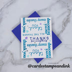 CZ Design Clear Stamps Thank You Basics cz393c Rain or Shine Thank You Card