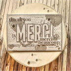 CZ Design Clear Stamps Thank You Basics cz393c Rain or Shine Thank You Card