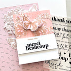 CZ Design Clear Stamps Thank You Basics cz393c Rain or Shine Thank You Card