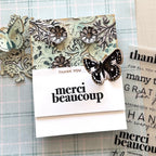 CZ Design Clear Stamps Thank You Basics cz393c Rain or Shine Thank You Card