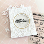 CZ Design Clear Stamps Thank You Basics cz393c Rain or Shine Thank You Card