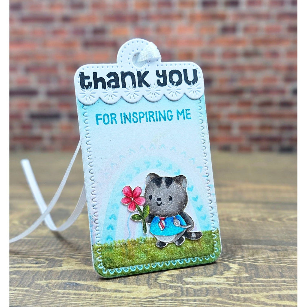 Simon Says Clear Stamps Thank You Teacher 3218ssc Moments in Time Thank You Tag