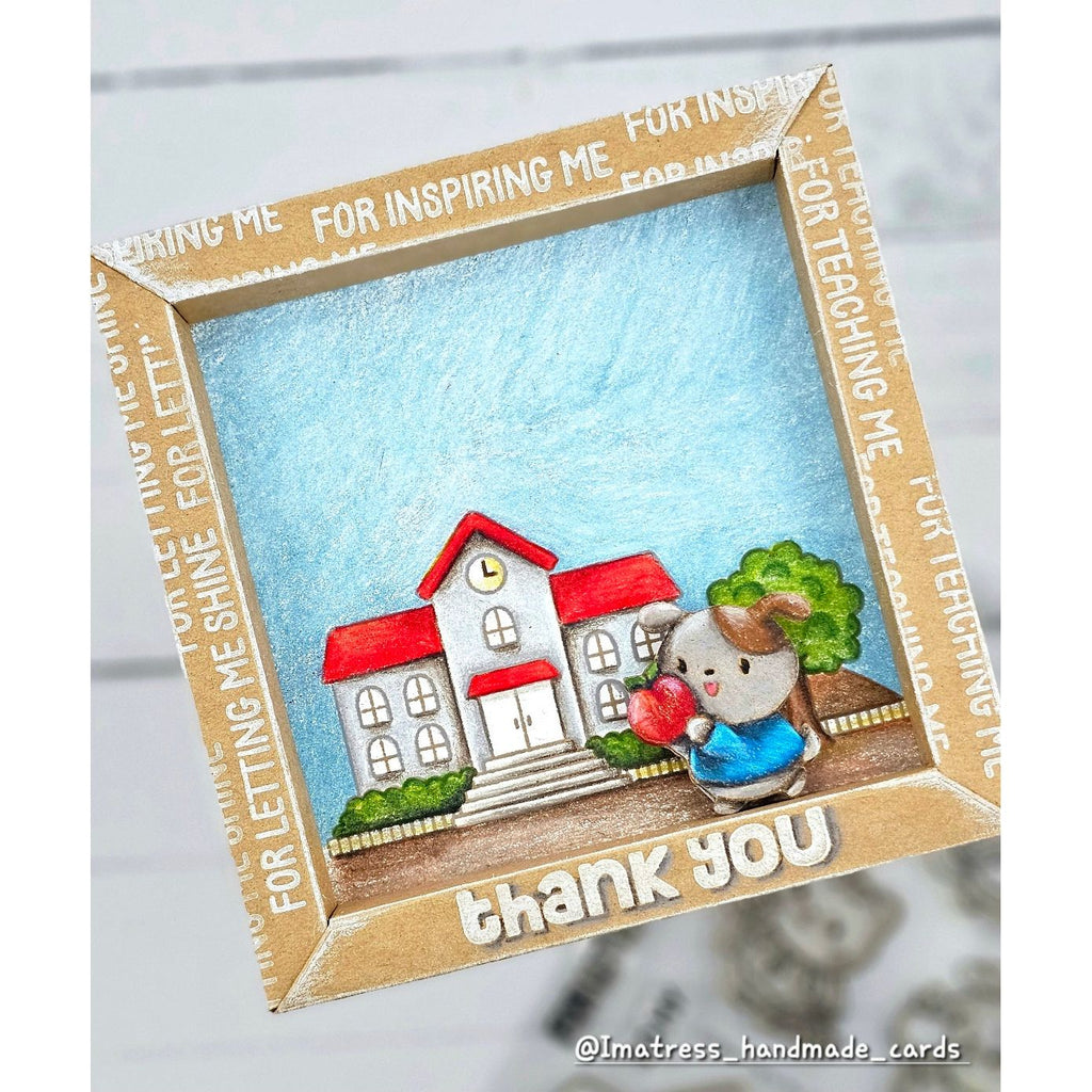 Simon Says Clear Stamps Thank You Teacher 3218ssc Moments in Time Thank You Frame
